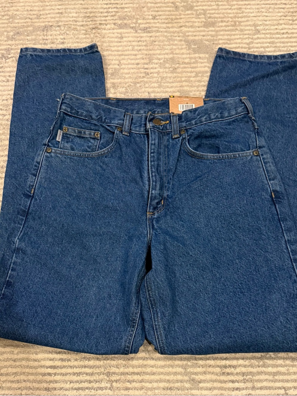 Carhartt Men's Relaxed Fit Blue Denim Jeans